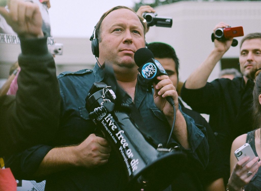 Alex Jones caught criticism for his unfounded claims