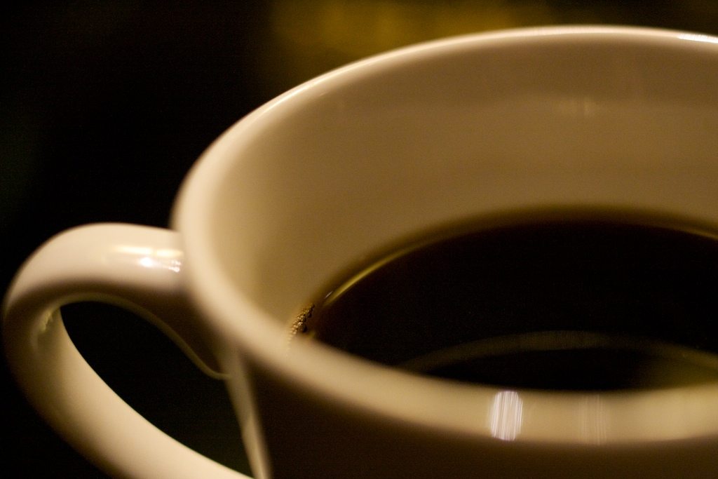 Coffee containing acrylamide