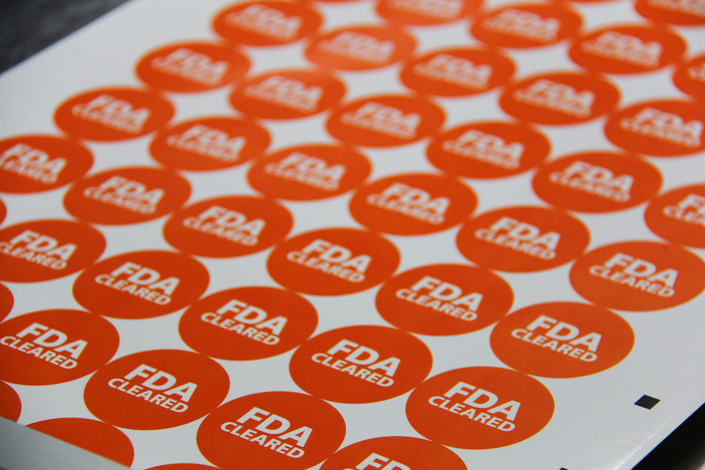 FDA cleared stickers