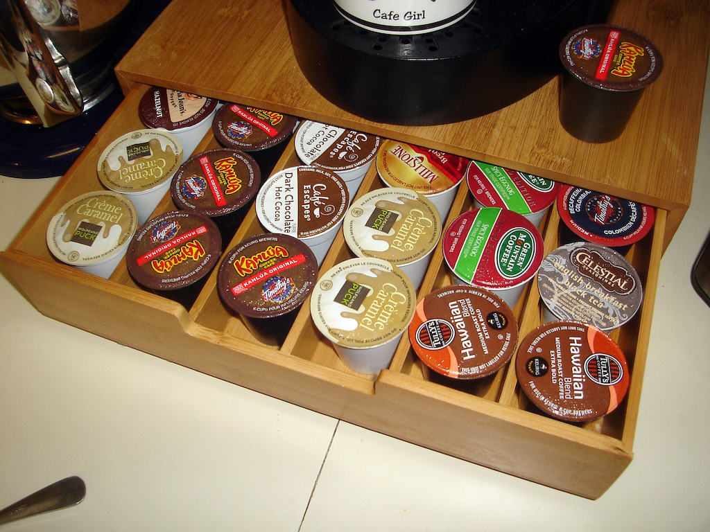 drawer full of keurig k-pods