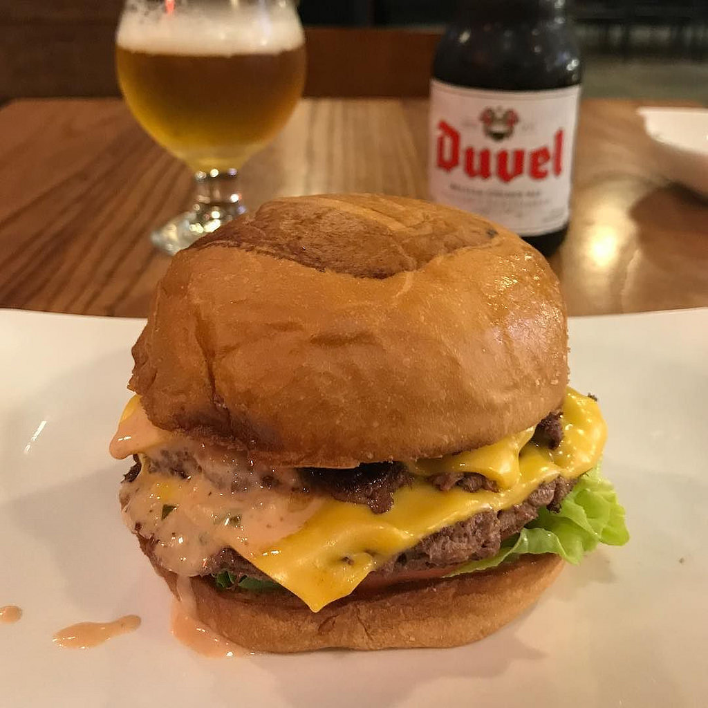 Impossible Burger with cheese