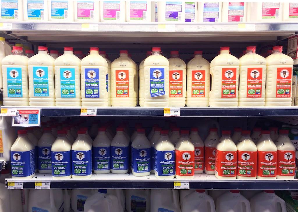 AtlantaFresh dairy products on the shelf