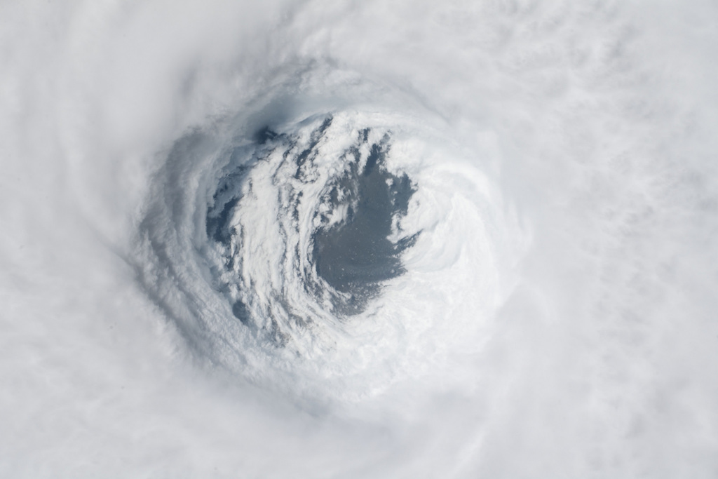 Hurricane Michael devastated on agriculture in Florida, Georgia, and Alabama. Credit: NASA, October 2018