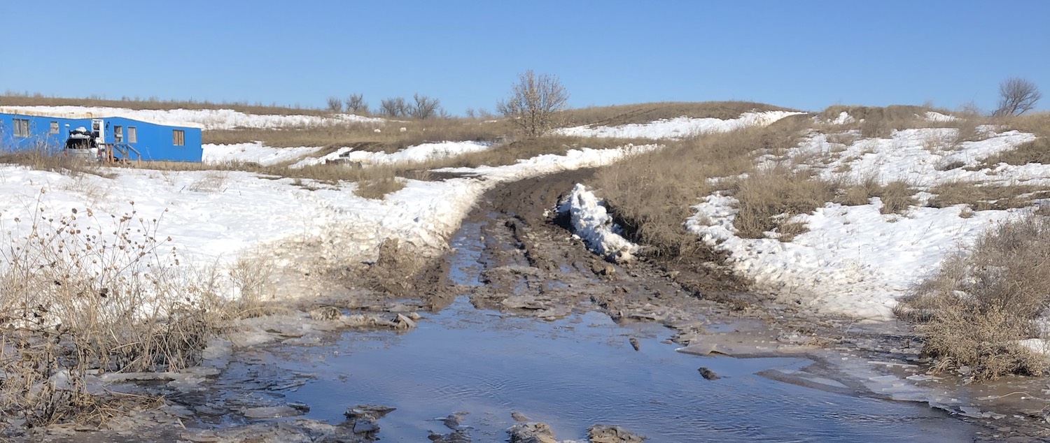 After the floods, a struggle on the Pine Ridge Reservation for food and water access. Credit: Frank Ghost, March 2019