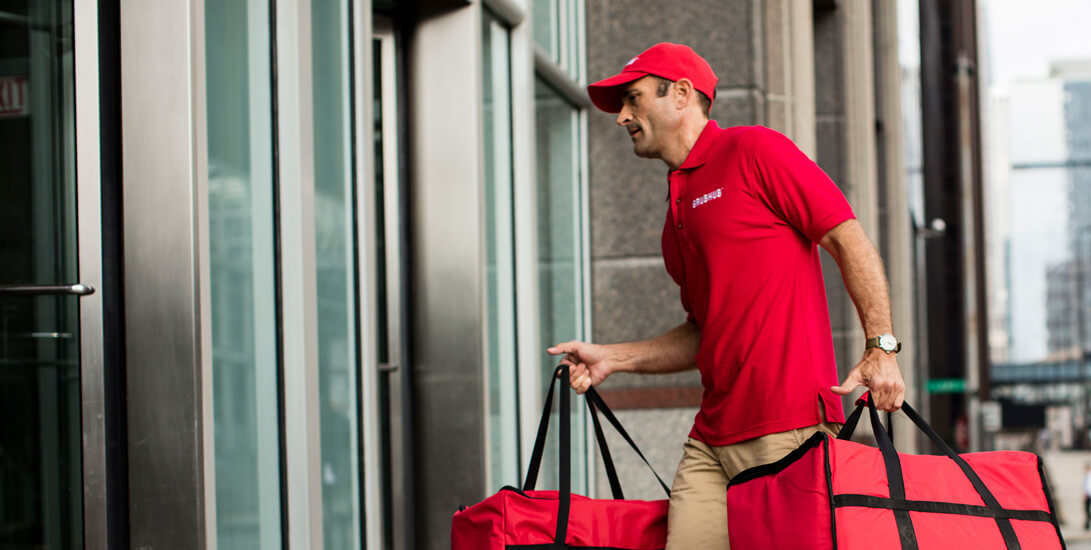 Should GrubHub delivery drivers get minimum wage and overtime? No, labor department says. Credit: GrubHub, April 2019