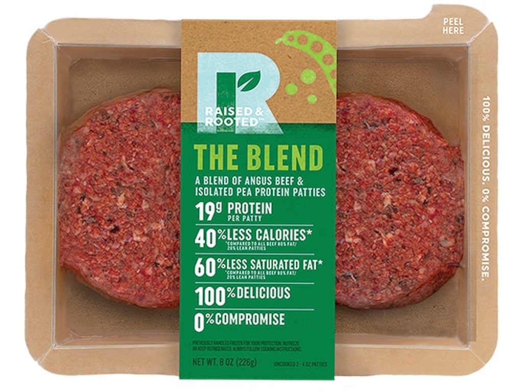 Tyson Foods new blended burger patties, part of a new plant-based strategy to take on Beyond Meat (June 2019)
