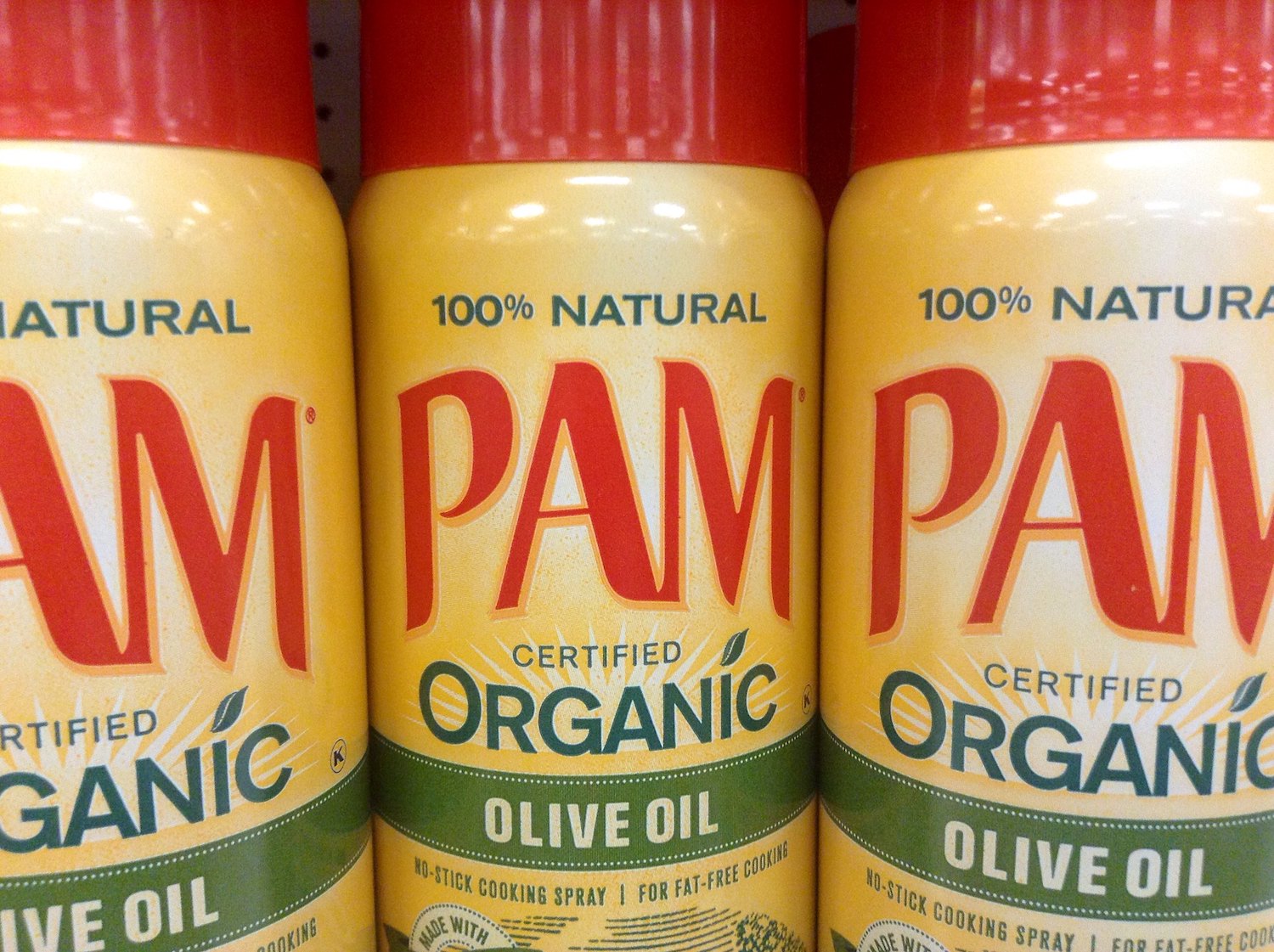 Cans of ConAgra's PAM cooking spray product