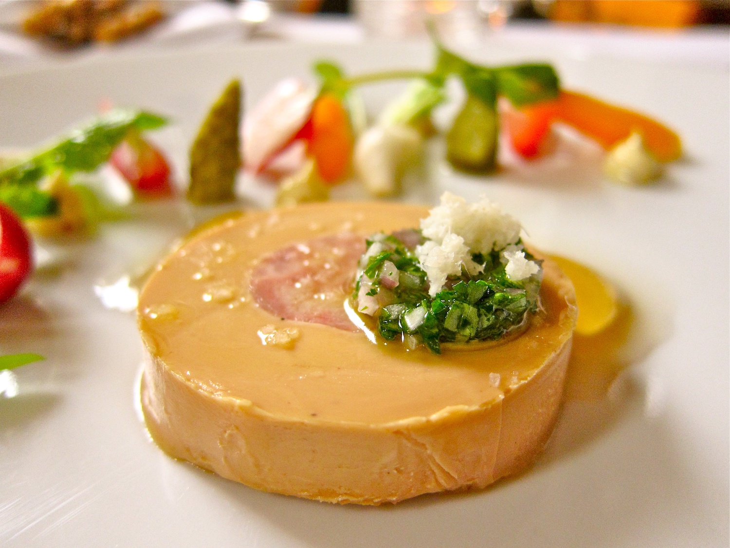 Foie gras with garnish