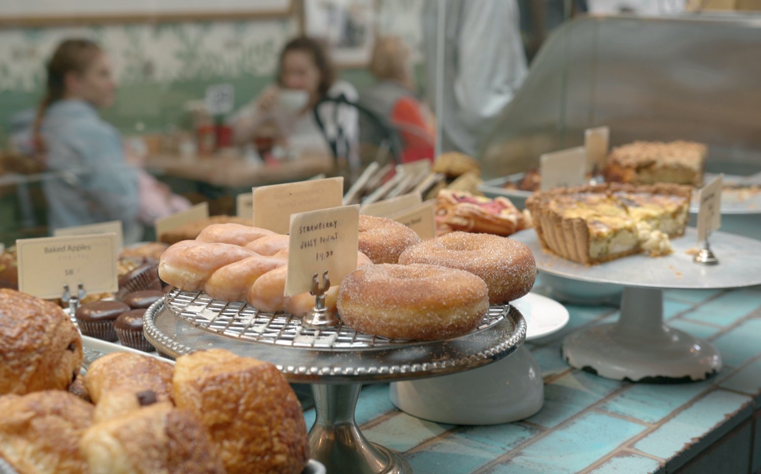 Huckleberry cafe pastry case in Santa Monica, California (March 2020)