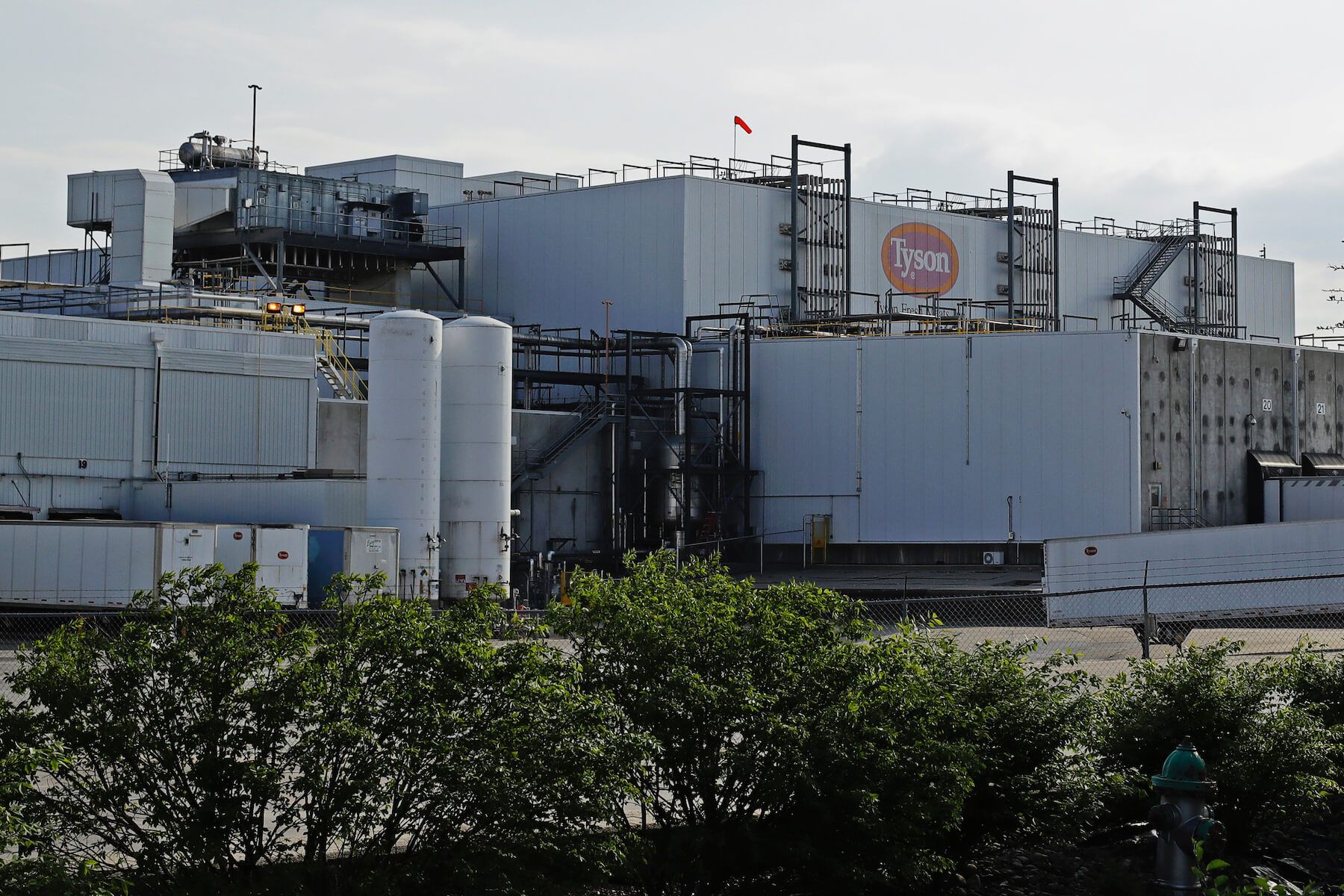 A Tyson plant in Emporia Kansas, during the Covid-19 pandemic (May 2020)