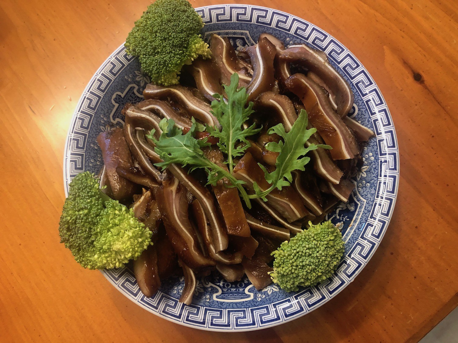 Covid-19 cooking: Braised pig ears with broccoli June 2020