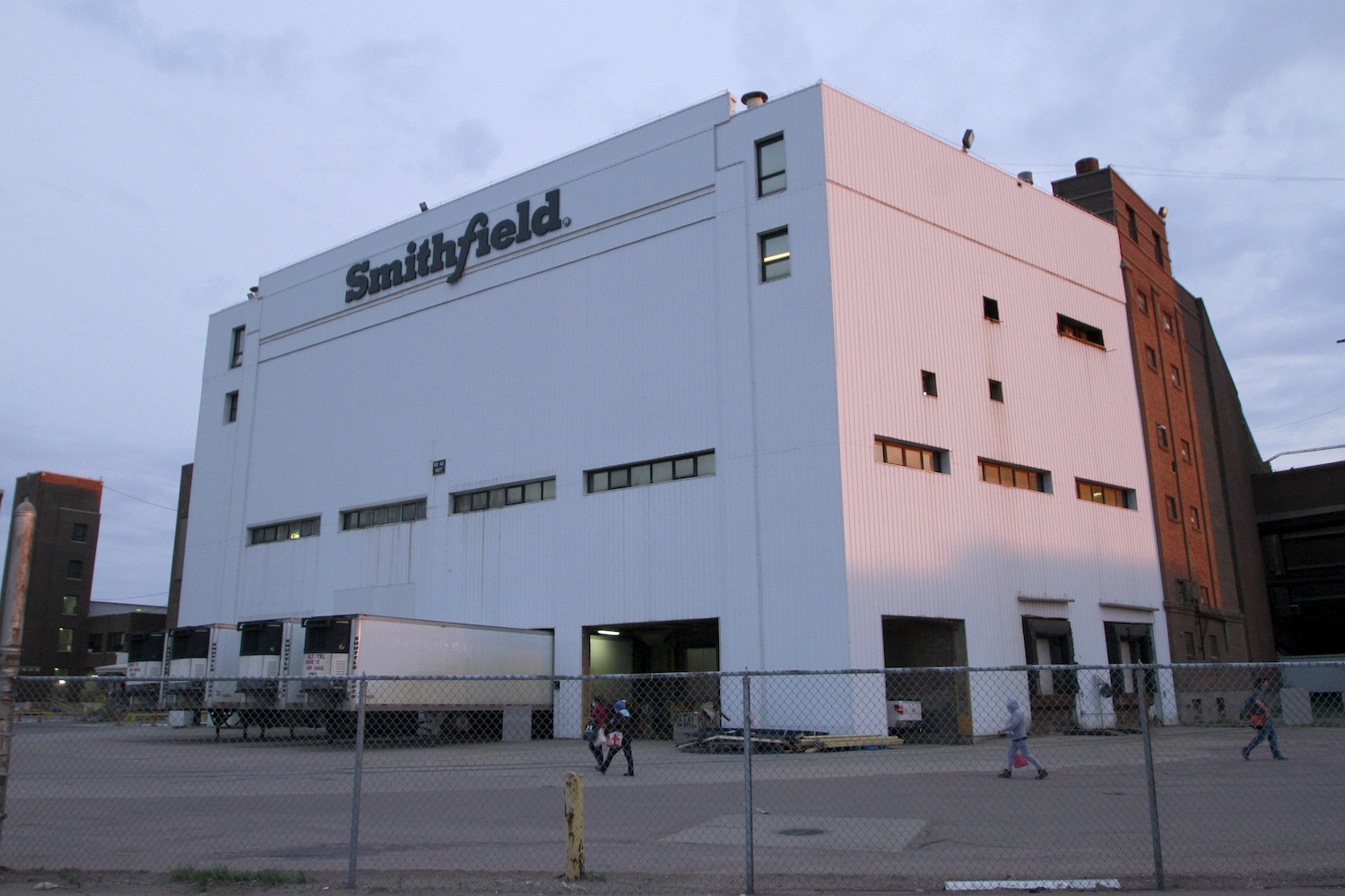 Smithfield pork processing plant in Sioux Falls, SD August 2020