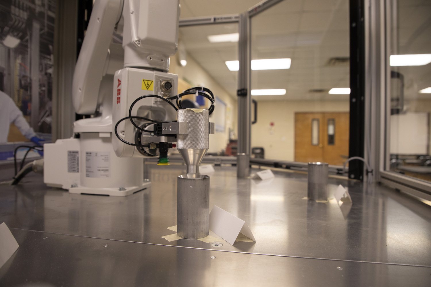 A six-axis robotic arm donated by Tysons Foods at the U of A System Division of Agriculture August 2020