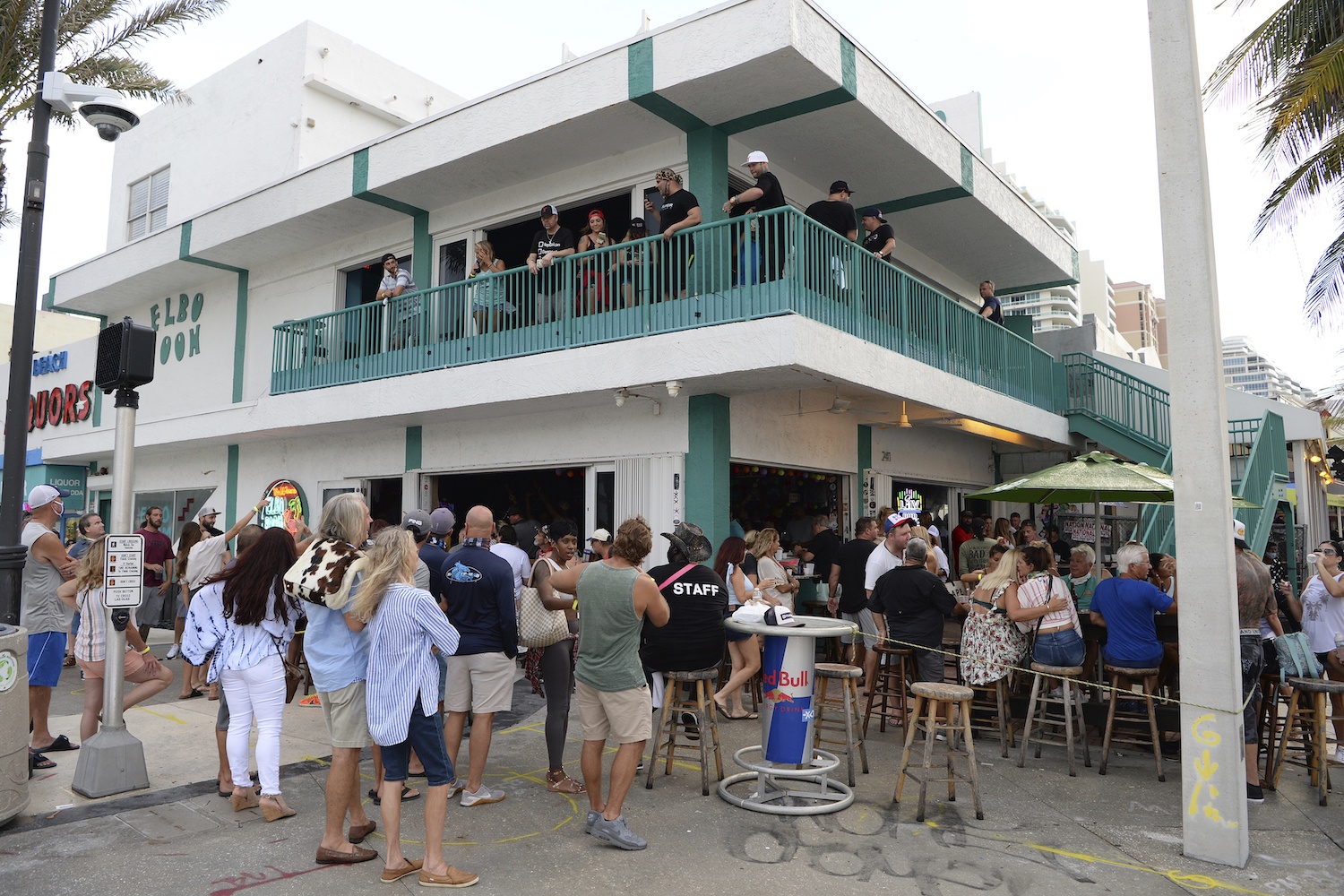People seen partying at the Elbo Room as Florida Gov. Ron DeSantis announced on Friday that effective immediately, Florida moves to phase 3 of coronavirus reopening plan with bars and restaurants at full capacity on September 26, 2020 in Fort Lauderdale, Florida.