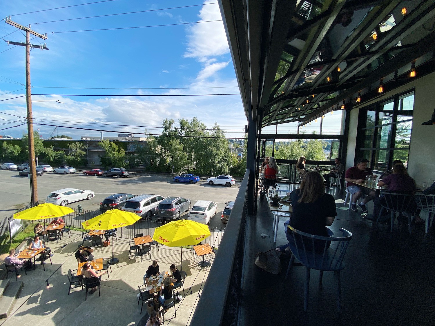 Seattle's Sawyer outdoor dining and patio, which generates 35 percent of its business currently. September 2020