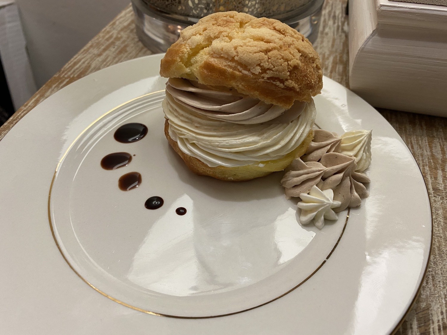 A pastry that Allec Cortez made for LATTC. December 2020