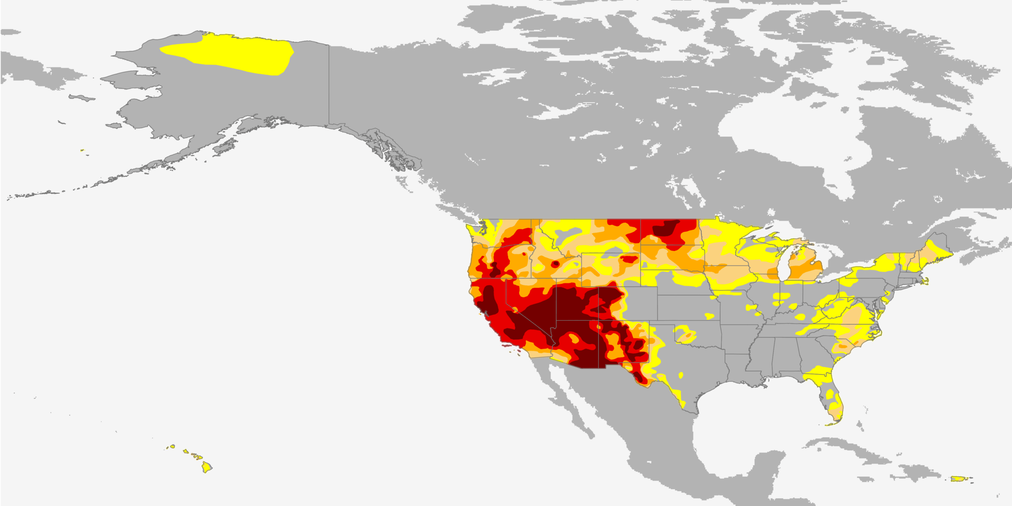 Much of the West and Southwest and portions of the Northern Plains are under extreme “megadrought” conditions. July 2021