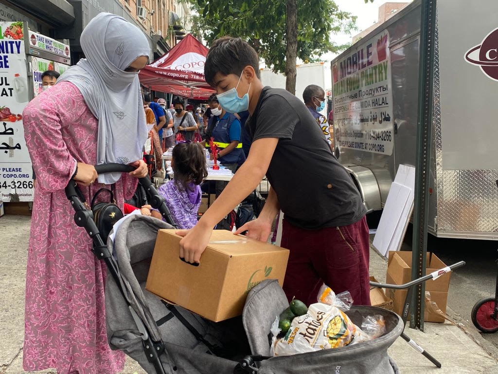 A food distribution at COPO in Brooklyn, NY. September 2021