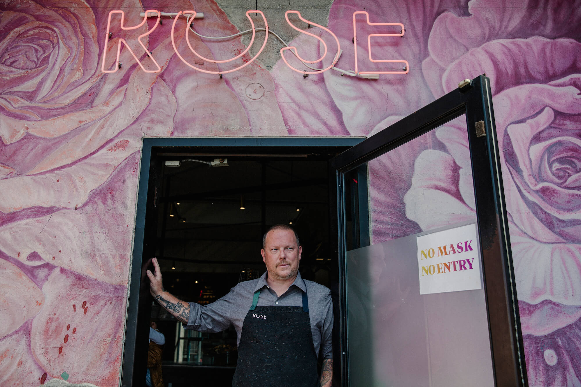 Jason Neroni, chef and managing partner at the Rose, emerged from the pandemic only to worry that customers wouldn't feel safe enough to return to his restaurant. December 2021