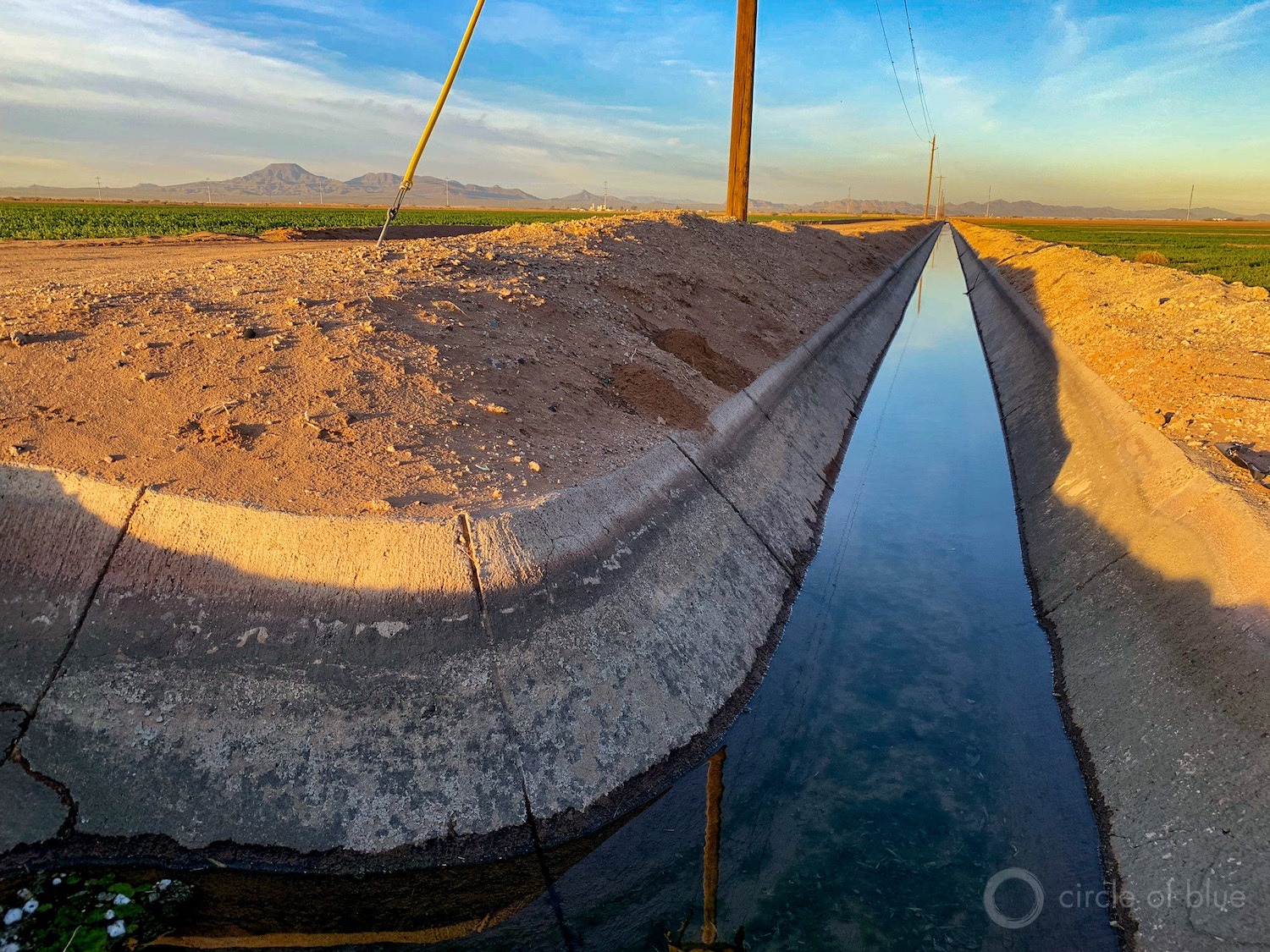 An irrigation canal in Pinal County. This is the year the limitations of Arizona’s 20th-century engineering and policy innovations are readily apparent. Groundwater withdrawals in and outside the AMAs are increasing.