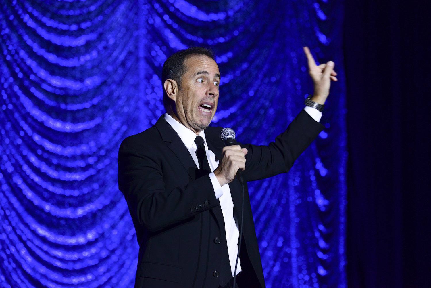 Jerry Seinfeld performs during Philly Fights Cancer: Round 4 at The Philadelphia Navy Yard on November 10, 2018 in Philadelphia, Pennsylvania.